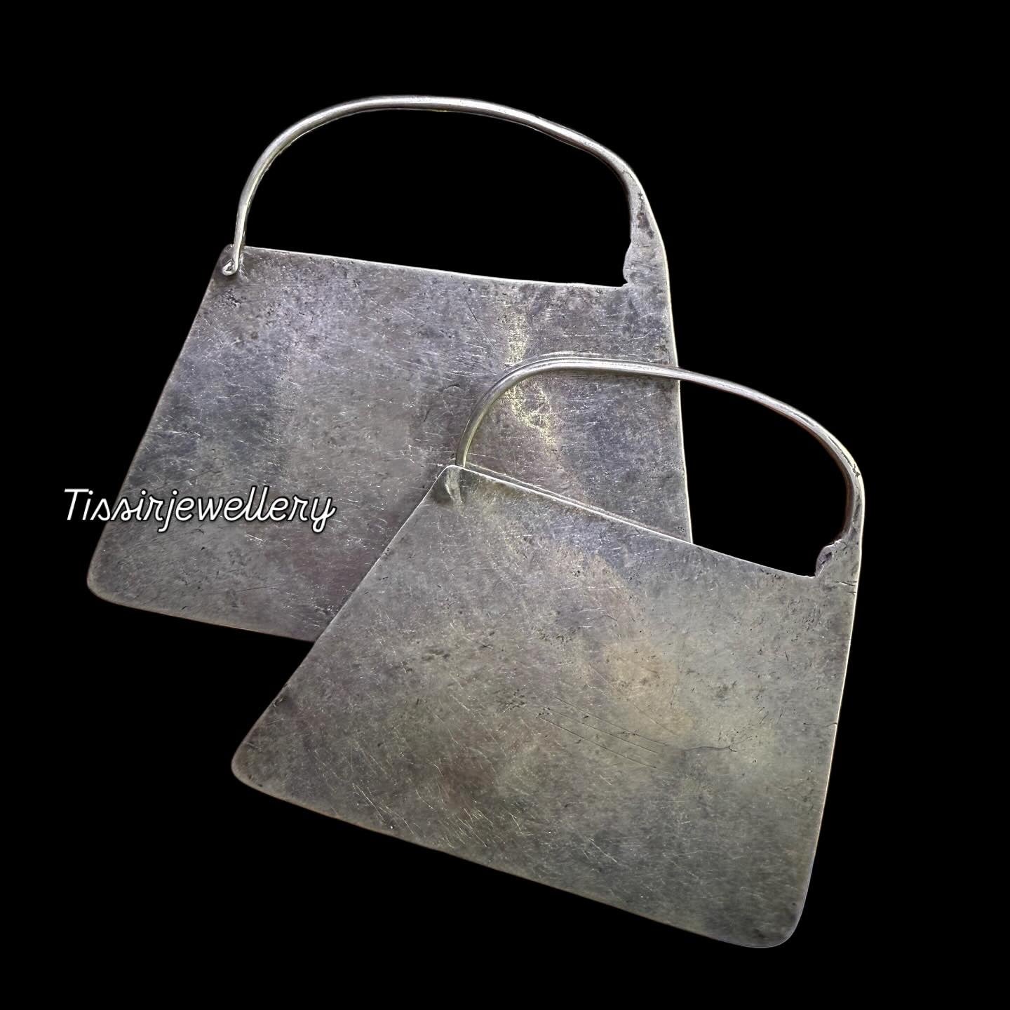 Old Chaway Mapuche Silver Earrings