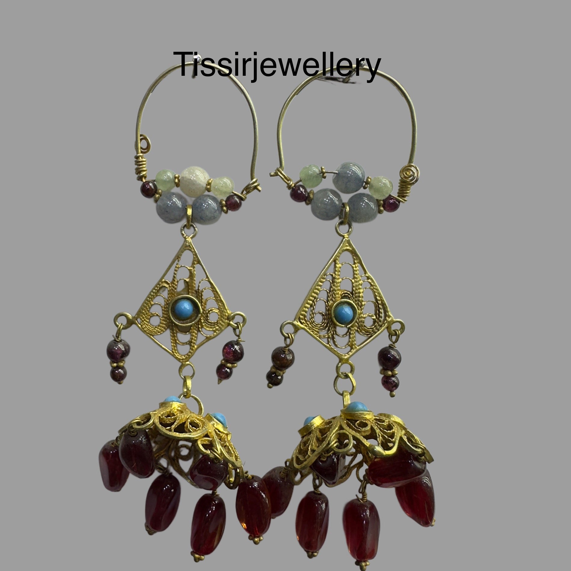Gilt Filigree Earrings
