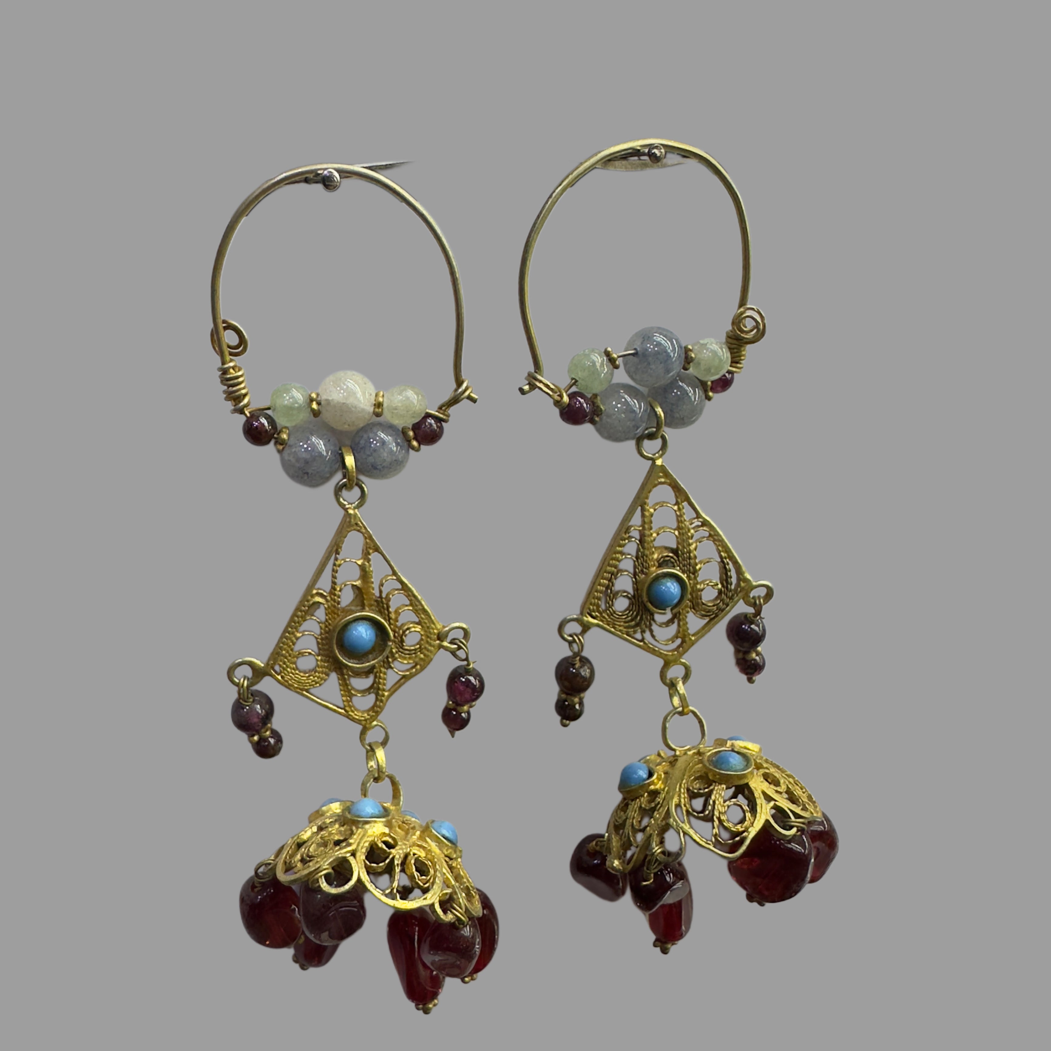 Gilt Filigree Earrings