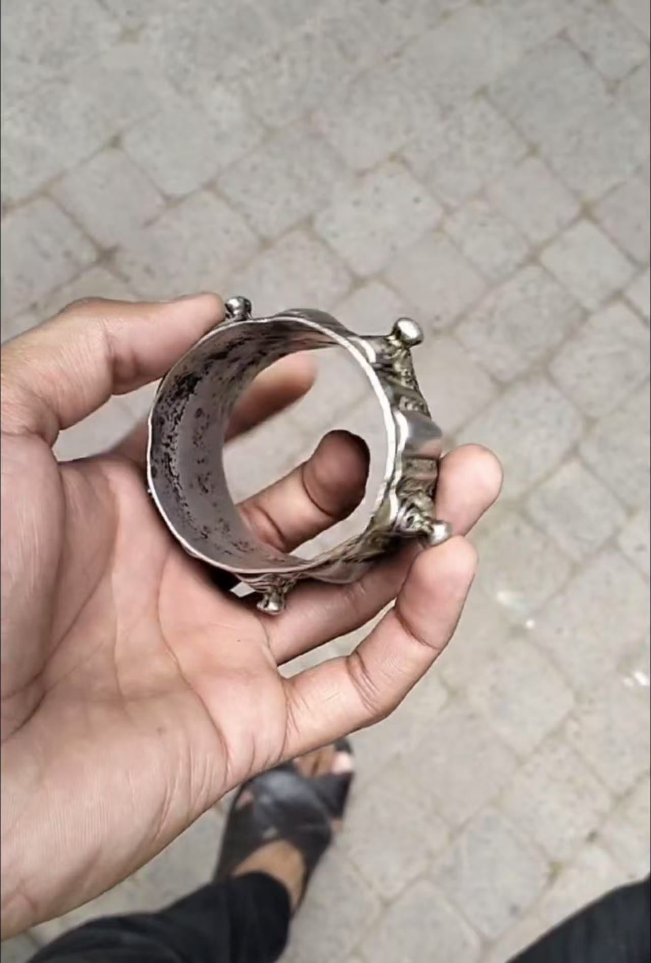 Tribal handmade metal bracelets Gypsy style wristbands