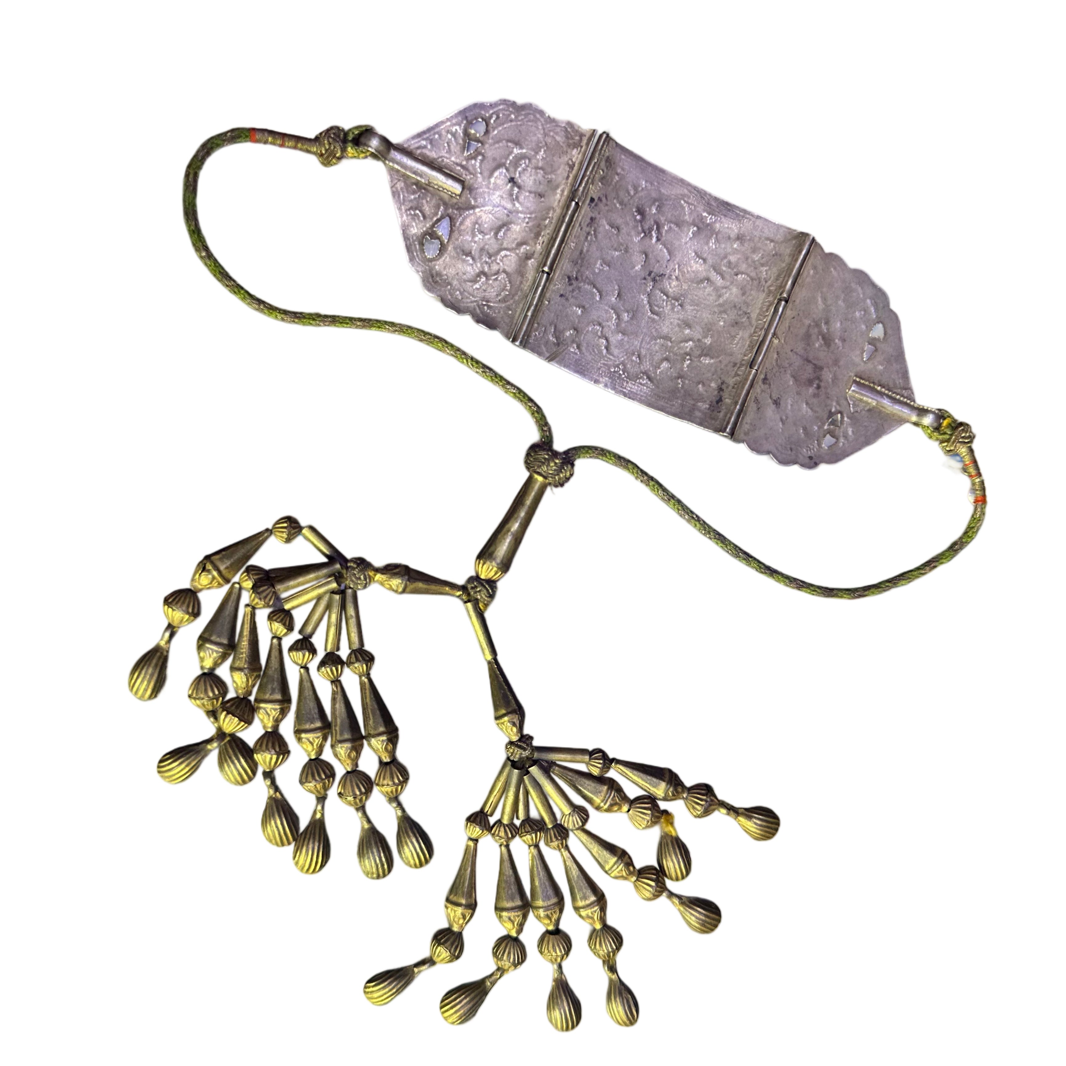 Old Engraved Silver Afghani Bazuband