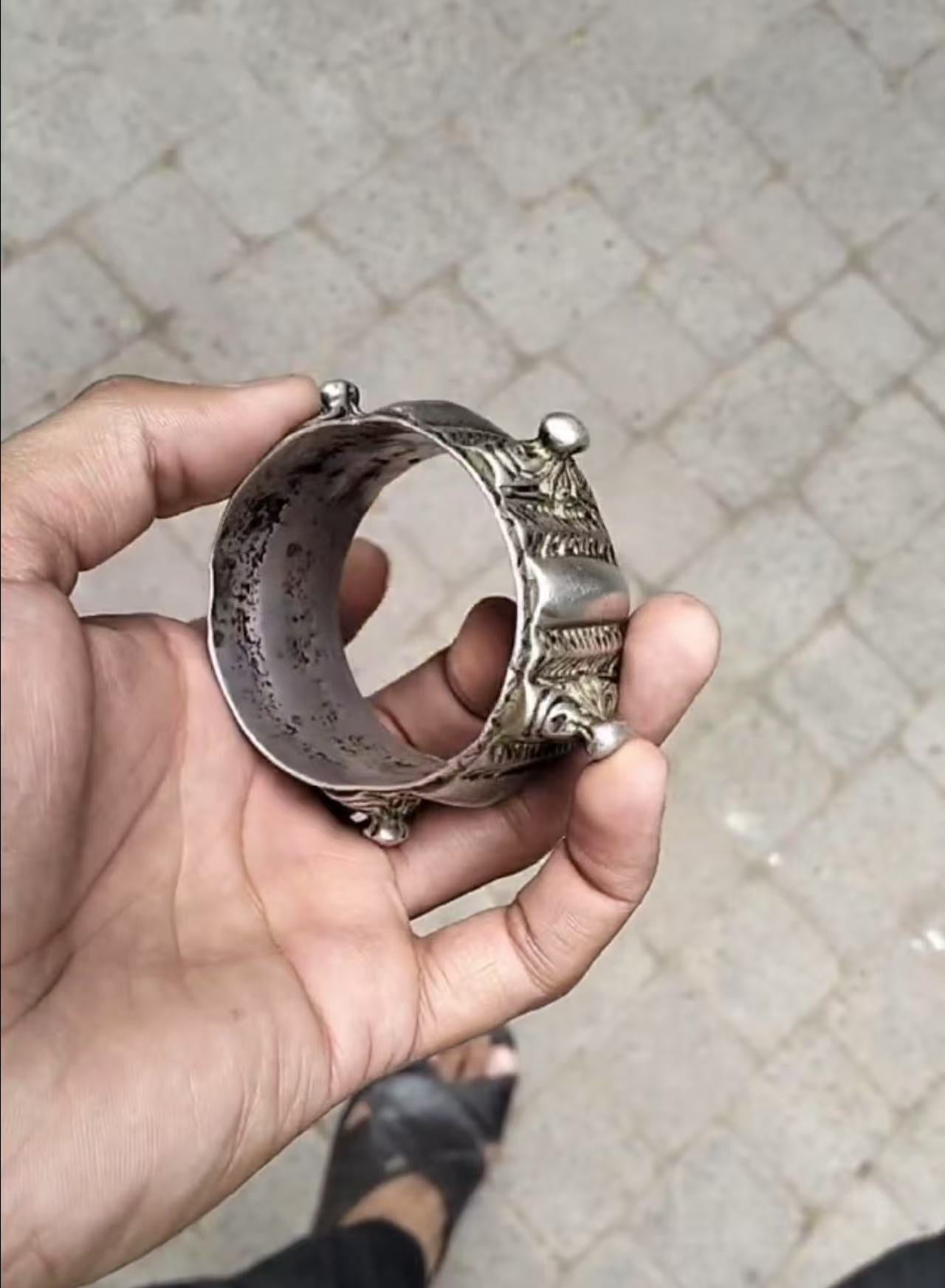 Tribal handmade metal bracelets Gypsy style wristbands