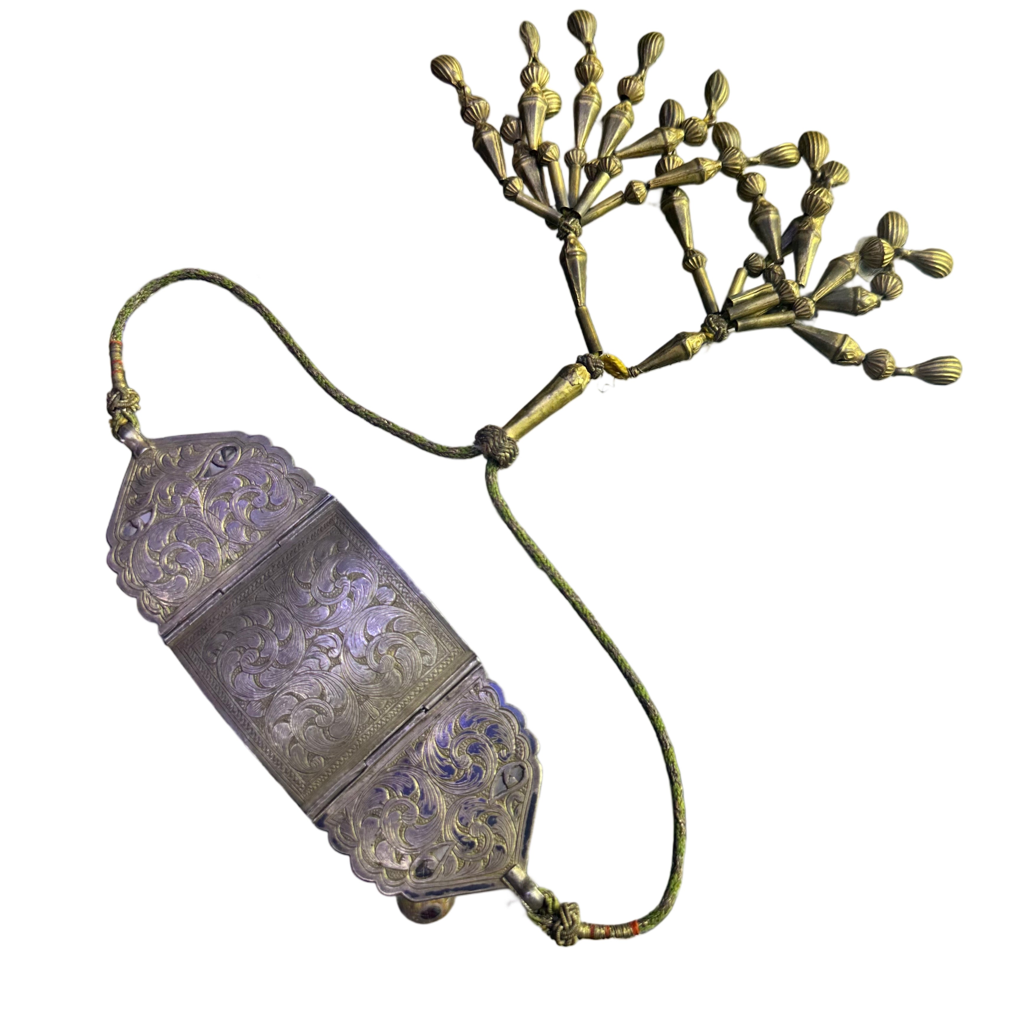 Old Engraved Silver Afghani Bazuband