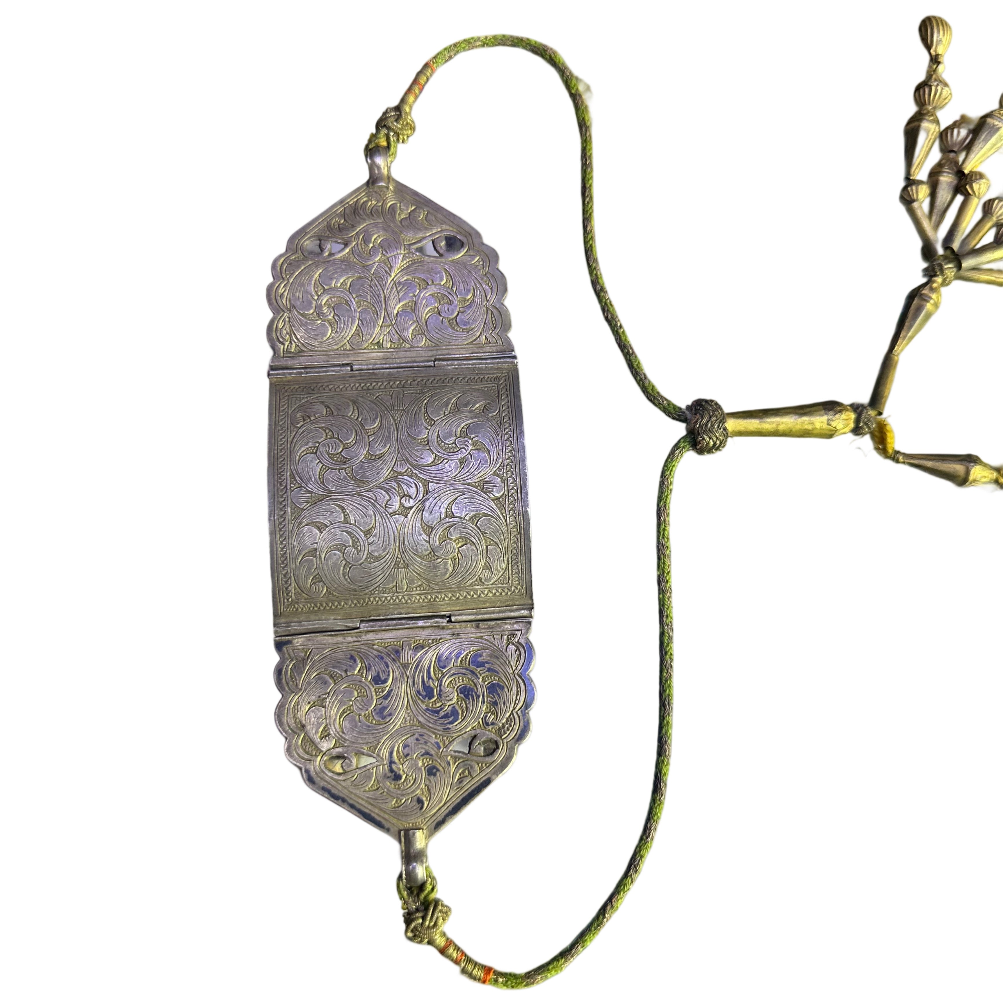 Old Engraved Silver Afghani Bazuband