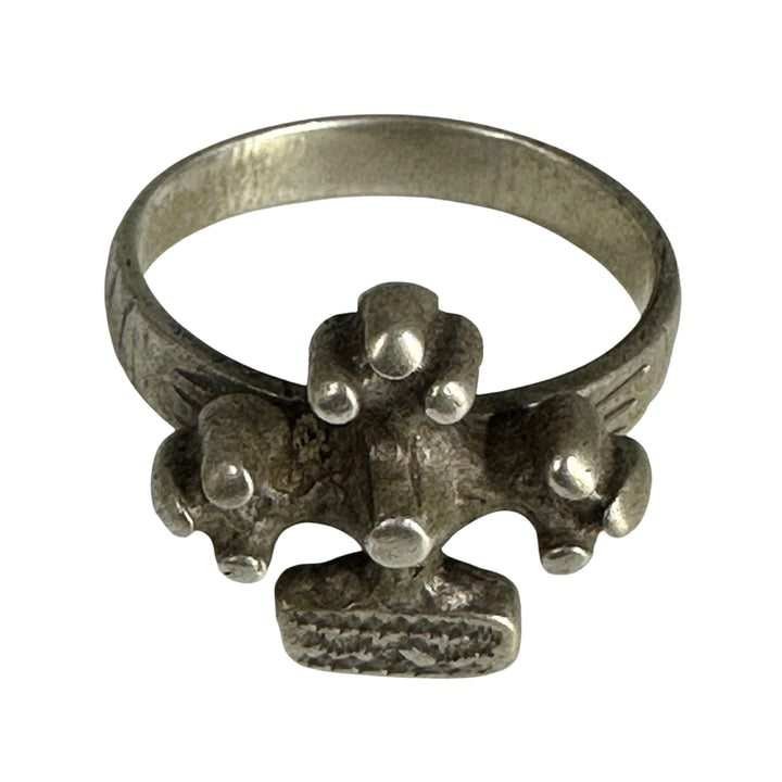 Old silver handmade ring from South Morocco