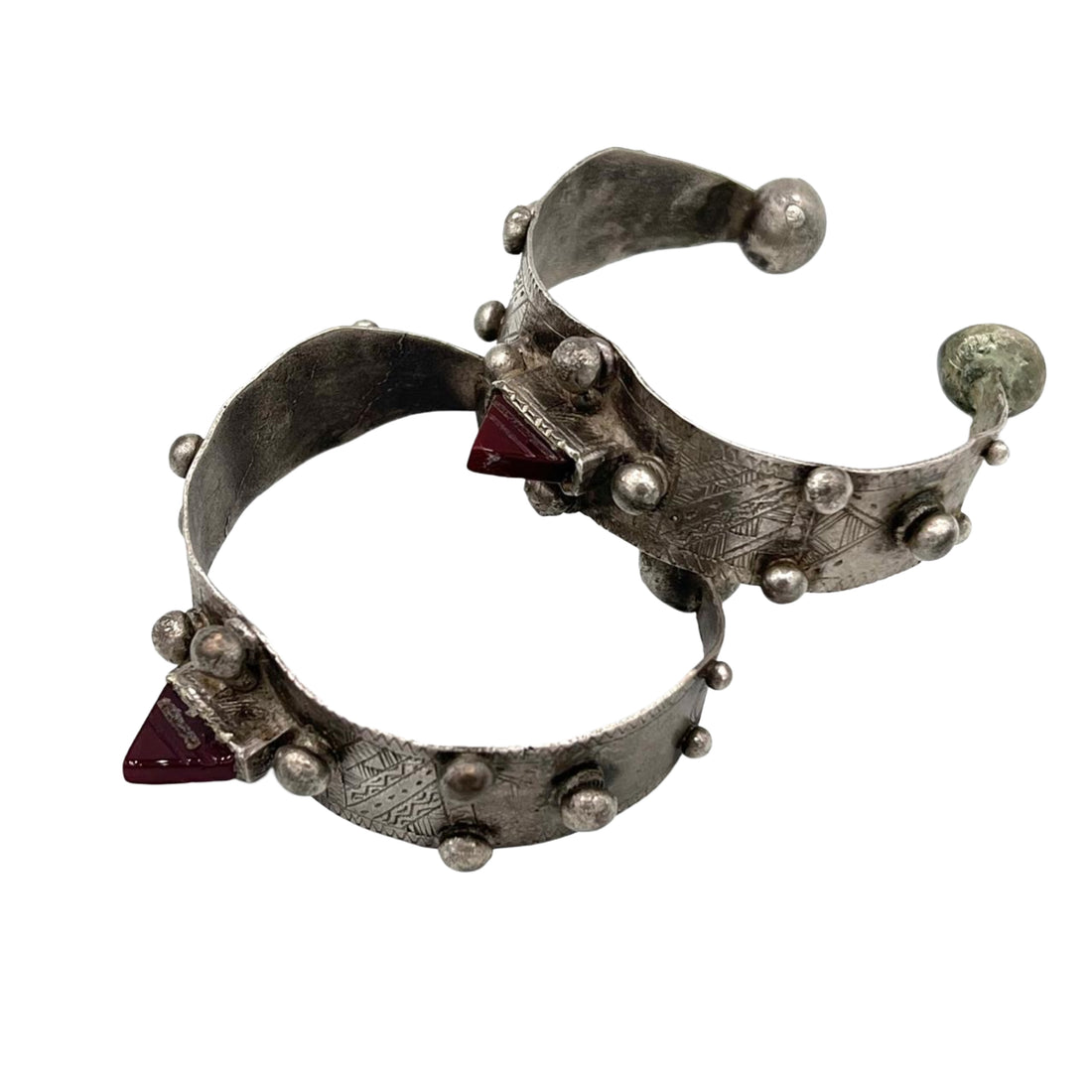 Old silver Tanfoukt, Talhakimt bracelets