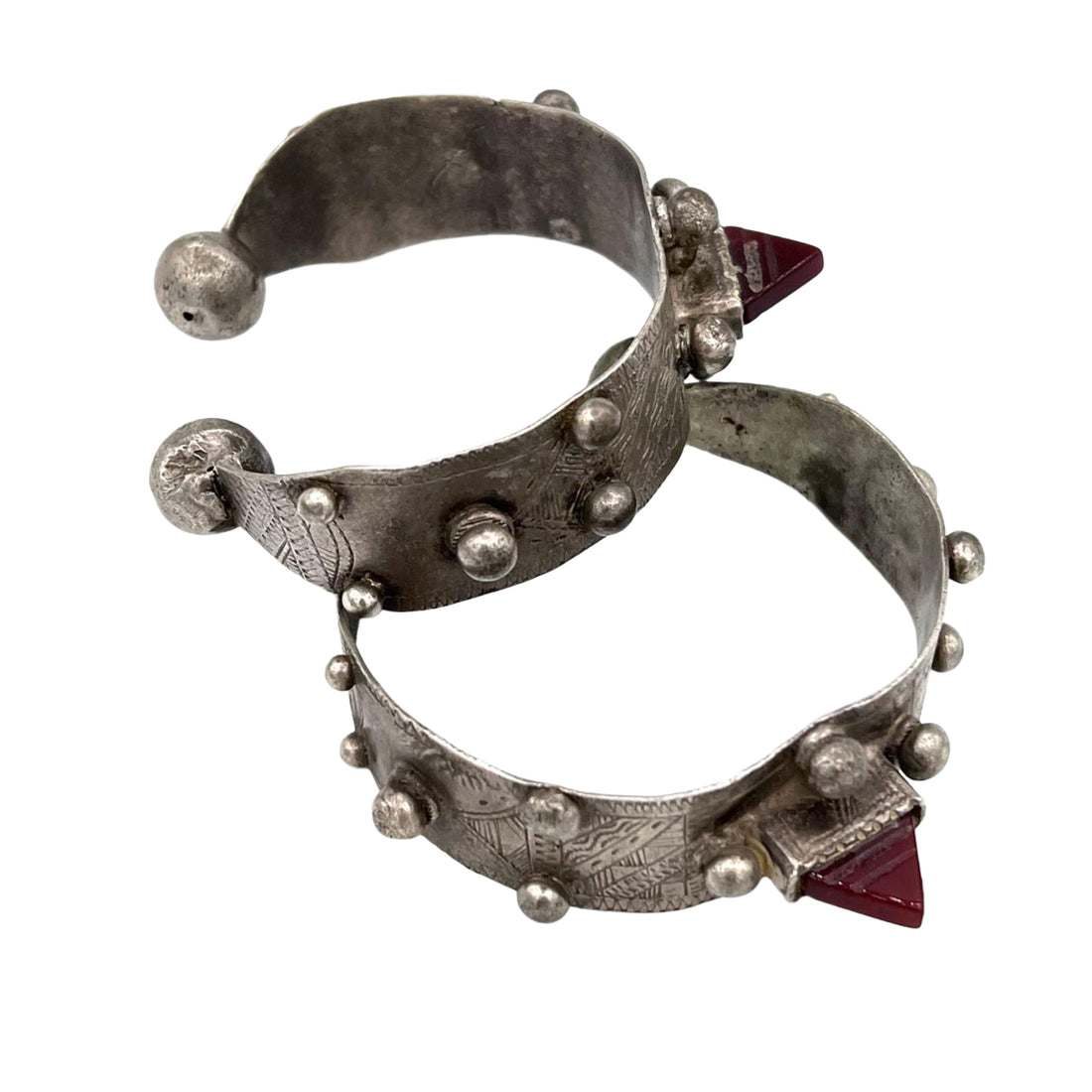 Old silver Tanfoukt, Talhakimt bracelets