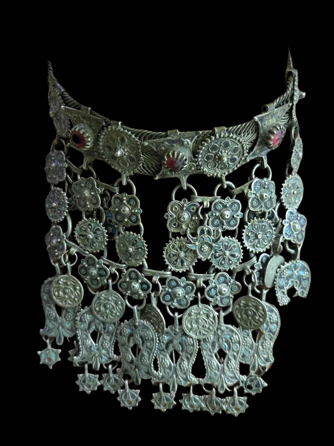 Bulgarian Ottoman Silver Necklace, 19th C.